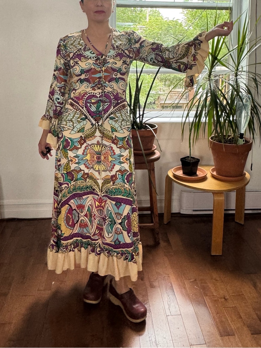 Pre-Loved ZARA Paisley Printed Maxi Dress w/ Ruffles SIZE: XS